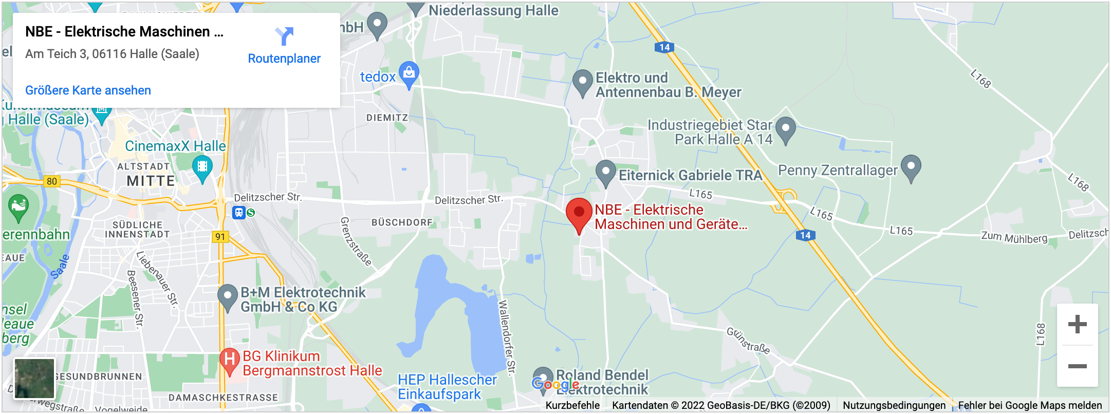 NBE bei Google Maps