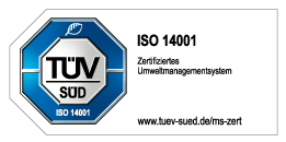 TÜV Zertifikat Umweltmanagementsystem